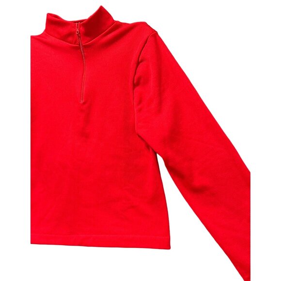 Rue 21 - Women's 1/2 Zip Long Sleeve Shirt - Red - Extra Large - Picture 12 of 12